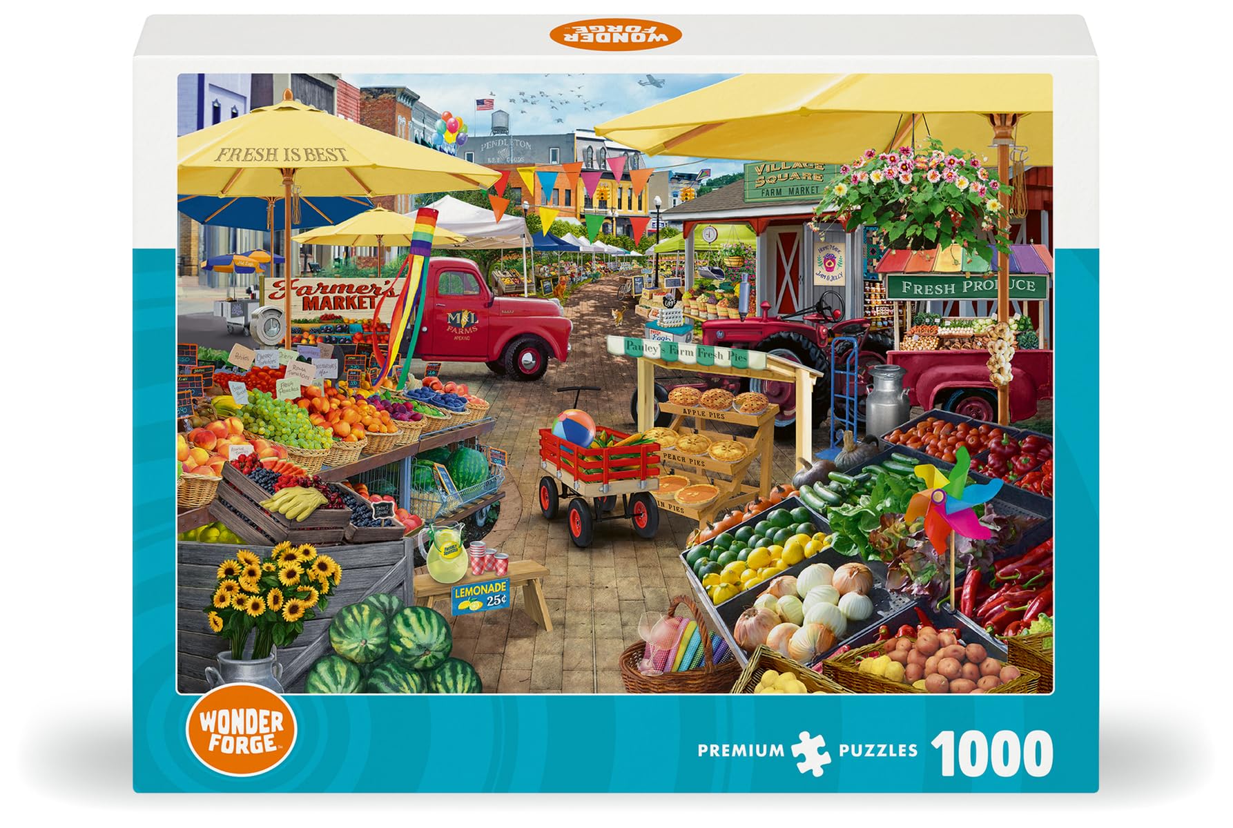 Amazon.com: Wonder Forge Farmer's Market Day 1000 Piece Jigsaw